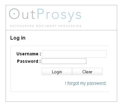 OutProsys Web Portal and data capture services