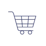 Industry retail consumer goods data processing icon